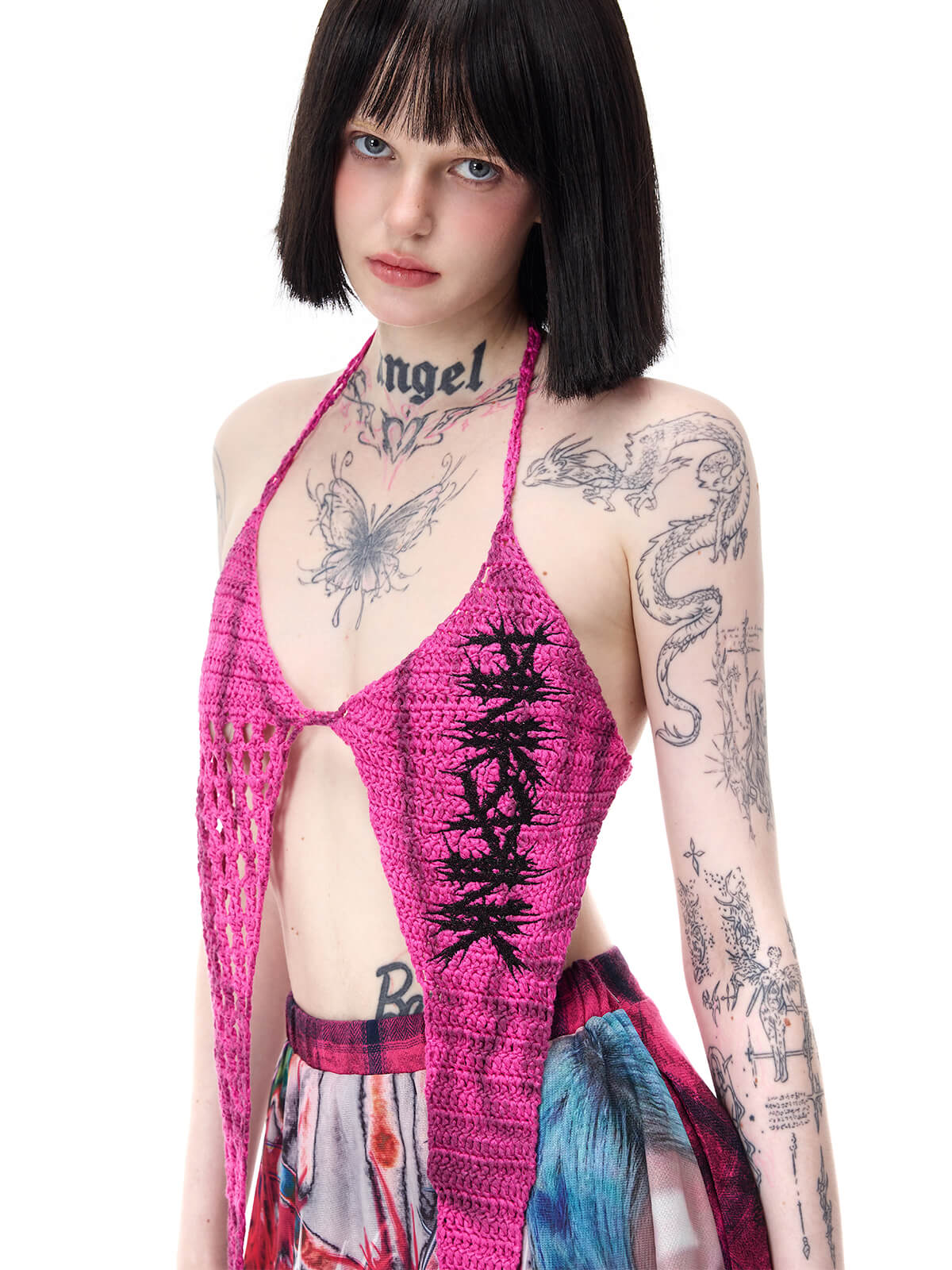 <tc>PINKSPINK</tc> 펑크 쏜 크로셰 바디 하네스