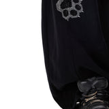 PINKSPINK Y2K Rhinestone Cat-Paw Wide-Leg Pants