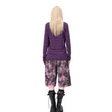 PINKSPINK Y2K Punk Striped Four-Sleeve Top