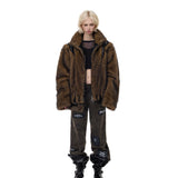 Segmented Fur Coat