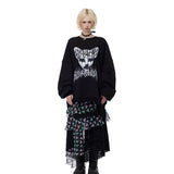Alien Cat Midi Skirt