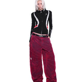 Segmented Denim Pants