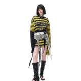 PINKSPINK Y2K Punk Crochet Fringe Overlay Skirt