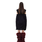 Cut-Out Hoodie Dress