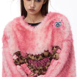 Leopard Heart Fur Tee
