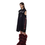 Cut-Out Hoodie Dress