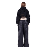PINKSPINK Gothic Punk Distressed Cat-Ear Hood Shrug